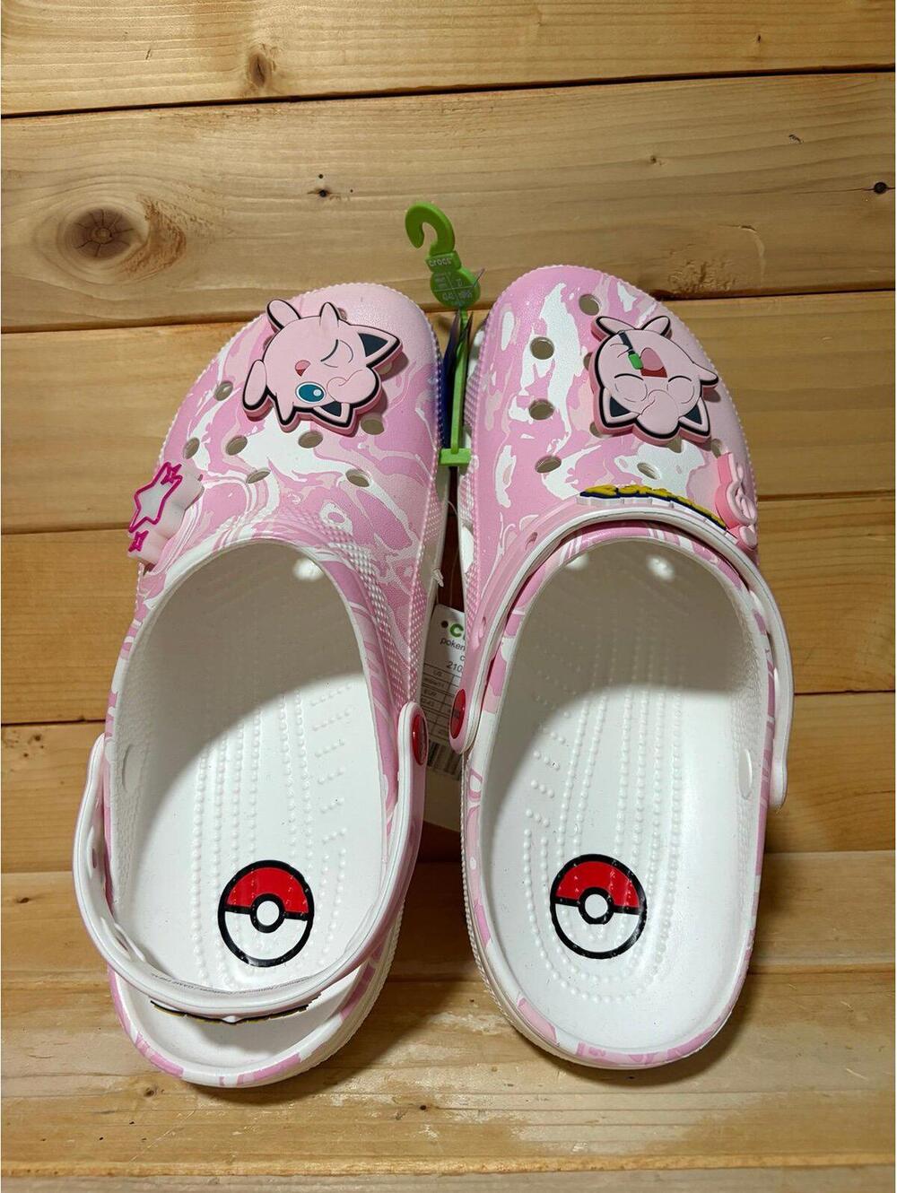 New Crocs Pokemon Jigglypuff Classic Clog Star Light up LE /  mens 9 / W 11
